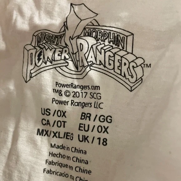 Power Rangers Cropped Top - Picture 3 of 3